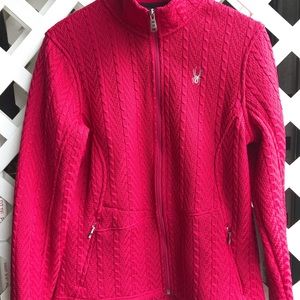 SPYDER Major Cable Stryke Zippered Sweater Jacket